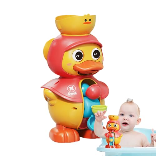 Juguetes de Piscina para, Juguetes de Piscina de Pato | Patrón de Pato con Rueda de Agua Giratoria para Niño - Sólido Aspiradora de Baño Juguete de Baño para Niñas Niños