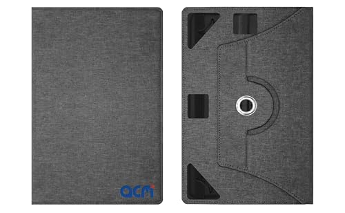 Image of ACM Rotating Nylon Case Cover Viewing Stand Compatible with Acer Iconia 5G Tablet 11.45 inch Tablet Front & Back Cover Black