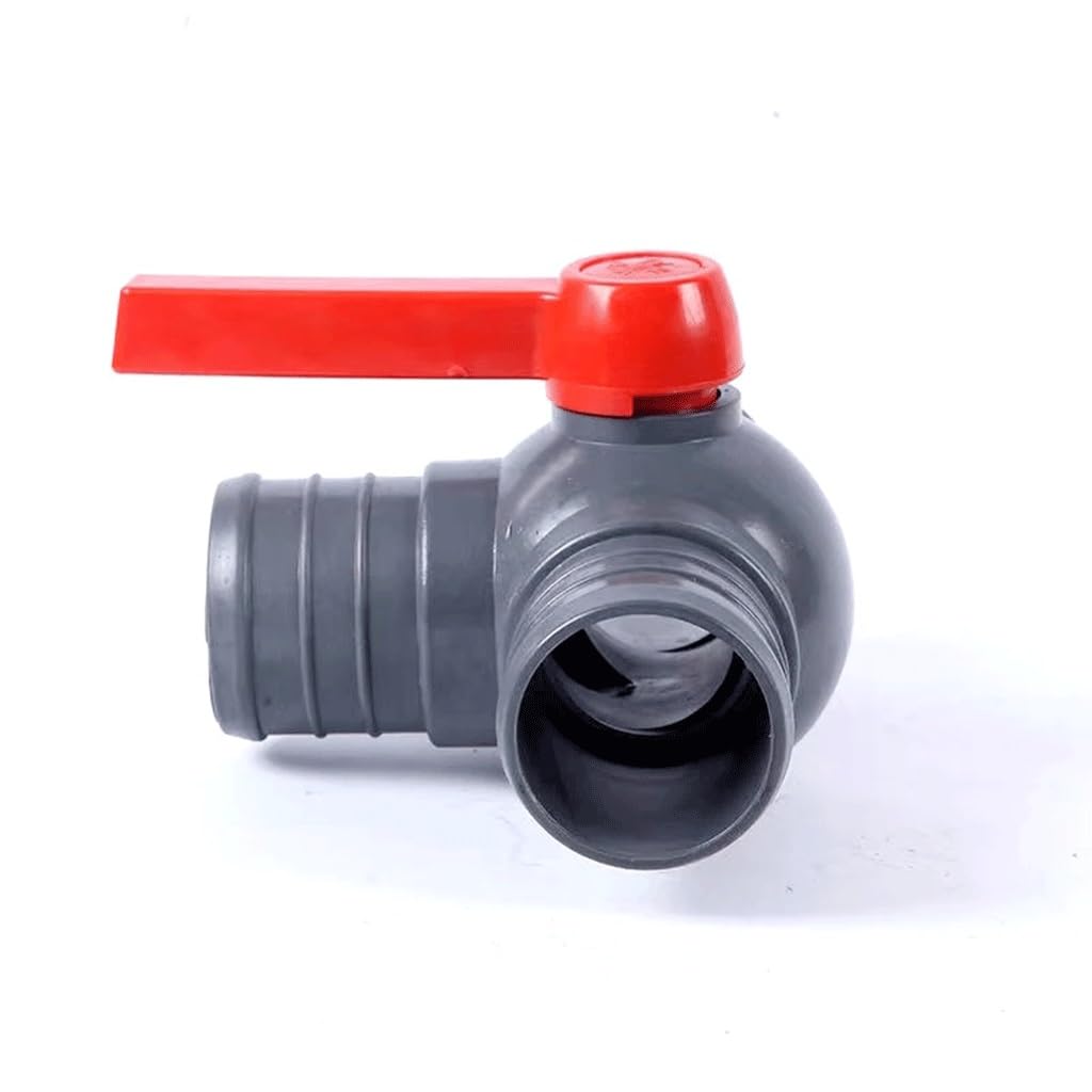 PVC-Ventil Kugelhahn， Tropfbewässerungsband Gleicher T-Stück-Kugelhahnanschluss PVC-Material Verdicken Langlebige Marke Mikro-Sprüh-Tropfarmaturen, for Gartenwasseranschlüsse(3inch)