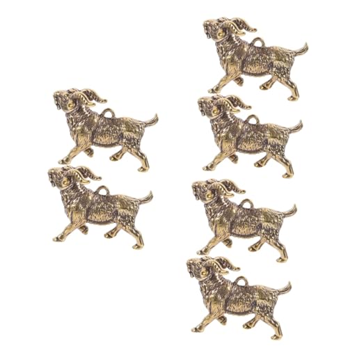 Portachiavi a forma di capra: con un design a forma di capra, questo ornamento può essere molto delicato e vintage, portachiavi a forma di capra