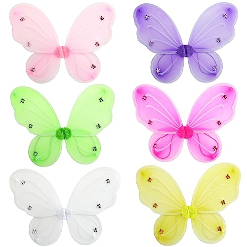 Ailes de costume de fée lot de 6, l'idée cadeau idéale pour gâter les invités