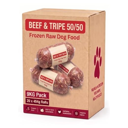 Raw Frozen Dog Food With Beef and Tripe