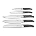 Lou Laguiole 866000B000KS3 Pro Set 5 couteaux de chef, Acier inoxydable/Manche Noir, 45 x 9 x 4,5 cm
