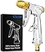 ESOW Heavy-Duty Metal Garden Hose Nozzle, Made of 100% Metal Construction Built and Brass Head, Metal Spray Gun w/Pistol Grip Trigger for Watering Plants & Lawn, Car Washing, Patio, Dog & More