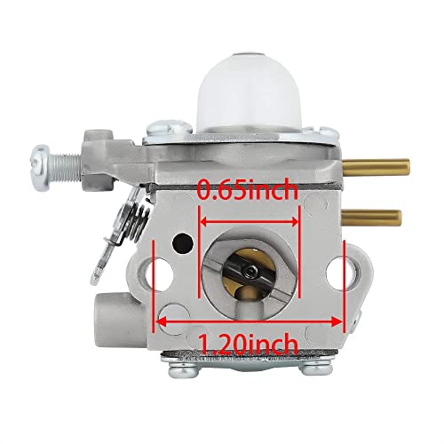 Wellsking TB32EC Carburetor for Troy-Bilt Weed Eater TB80EC YM21CS TB21EC TB22EC TB2040XP TB22 2 Cycle String Trimmer Craftsman 27CC Weed Eater Replacement for WT-973 753-06190