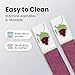 ZHU IN SY Refrigerator Door Handle Covers Washable Keep Appliance Clean for Fridge Microwave Stove Oven Catch All Stains Dust Dirty Fingerprint, Removable Refrigerator Handle Covers Set of 2 (Grape)