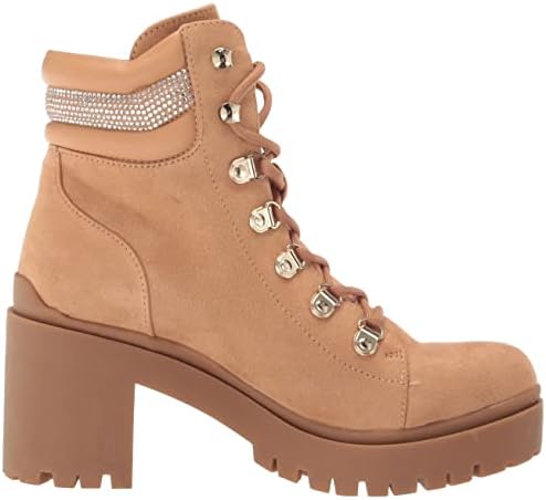 Nine West Women's QWORK Ankle Boot, Tan, 11 | Image 5