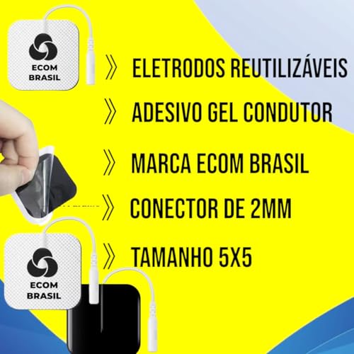 Eletrodo Tens Fisioterapia 5x5 cm 20 Unidades