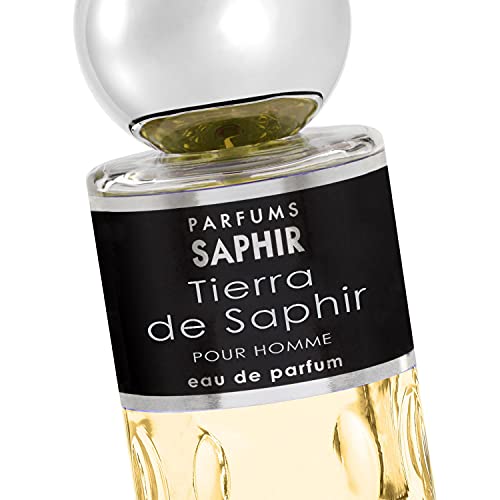 PARFUMS SAPHIR Tierra de Saphir, Eau de Parfum con Vaporizzatore da Uomo, 200 Ml - 2