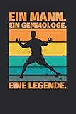 Notizbuch liniert: Ein Mann. Ein Gemmologe. Eine Legende.