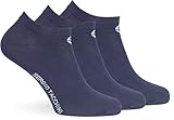 Angenehmer Tragekomfort Sergio Tacchini Herren Tennissocken ANKLE Low-Cut 3er Pack unifarben