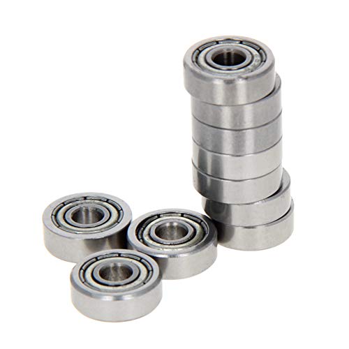 Othmro 深溝玉軸受 4mm内径 12mm外径 4mm厚さ 製品モデル604ZZ 10個入り Gcr15 軸受鋼 ボールベアリング リールベアリング 軸受け 両シールド付 ベアリング交換 ベアリング モデルカーの部品 DIY器具