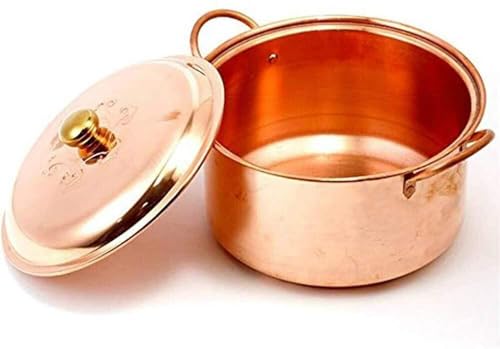 Faitout en cuivre pour plaque à induction évitant les aliments brûlés