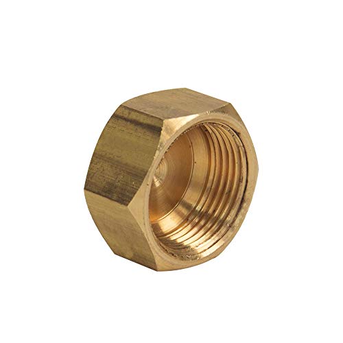 Thrifco Plumbing 4401047 61Cx 3/8 Inch Lead-Free Brass Compression Cap 2/Pack #TOP1