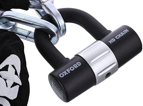 Oxford Products OF159 Heavy Duty Chain Lock with Disc Lock,Black,1.5m