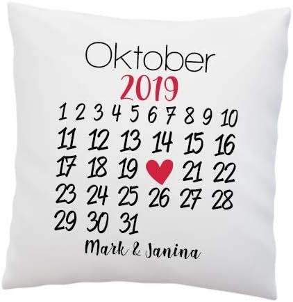 Liebes Kissen mit Spruch ''Kalender''