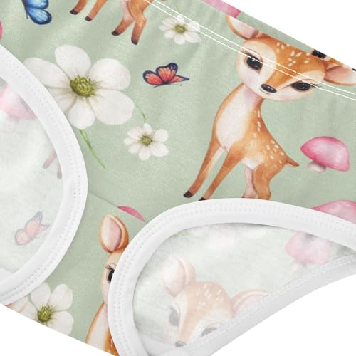 Joisal Fun Girls Underwear Toddler 2t Cotton Panties for Girl Cute Deer Pastel Briefs Girls Undies4