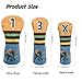 ELEQIN Hybrid Head Covers Golf Headcovers Funny Pattern Golf Club Head Covers Outdoor Sports Accessories Gift for Golfers Men Women Ideal for Daily Travel Course Use Waterproof