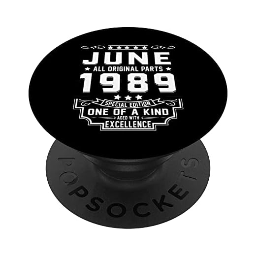 34 de junio de 1989 - Regalos de cumpleaños únicos PopSockets PopGrip Intercambiable