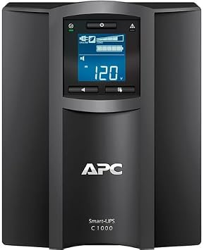 APC Smart-UPS, SMC1000C Tower Back-UPS, 1000 VA Backup Battery Power Supply, 8 x NEMA 5-15R, SmartConnect Port, AVR, LCD Bundled with 16GB USB Storage