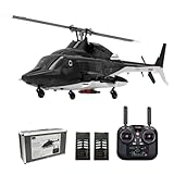 YU XIANG F02S Helicóptero RC - Helicóptero de simulación inteligente sin barra de seguridad GPS de 8 canales con estabilización 6G, avión de control remoto de alta precisión, estilo militar realista