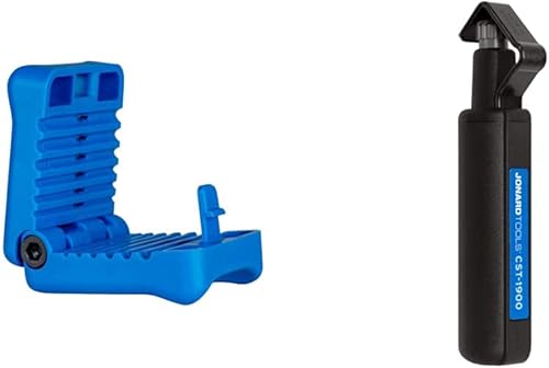 Jonard Tools MS-6 - Cortadora de cable de fibra óptica de medio alcance (0.047in - 0.118in) y pelacables redondo Jonard Tools CST-1900 para una