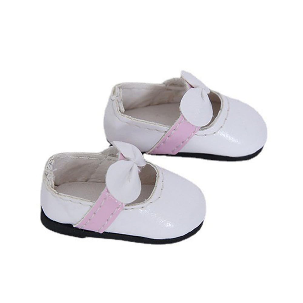Chaussures poupée BJD 1/6 en cuir blanc pour éviter les chutes