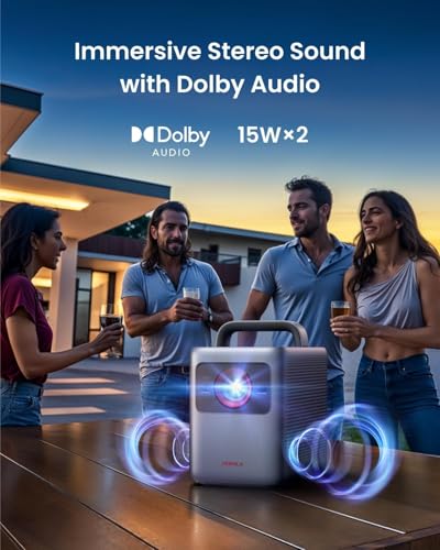 Image of NEBULA Cosmos 4K SE Smart Video Projector, Dolby Vision, 1800 ANSI Lurmens Brightness, HybridBeam (Laser + LED), Google TV, Official Netflix, Portable with Handle