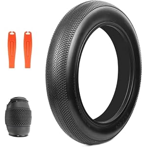 ZUKKA 1er-Pack Fat Bike Tire 20 Zoll 20x4.0 E-Bike Reifen,Schwarz