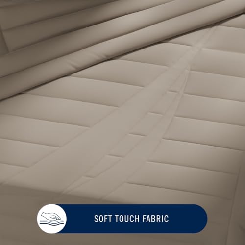 Image of NAUTICA Ultra Soft Luxurious Comforter for All Weather -1pc Double Size (Signature) | 110GSM | Anti-Microbial Protection Solid-Khaki