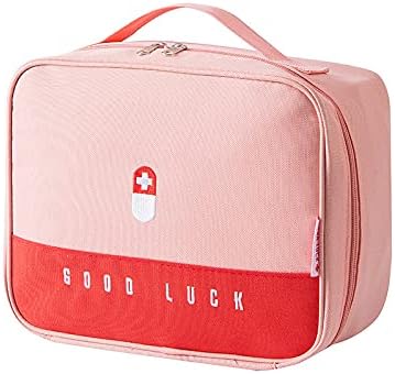 First Aid Kit, Medicine Box, First Aid Pack, Storage Box, First Aid Set, Large Capacity, Handbag, Medicine Box, Medicine Box, Portable, Organization, Medical Box, Home Use Pink