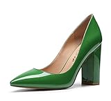 decolte verde acqua Scarpe classico a punta con tacco da 3.9 pollici o 10CM