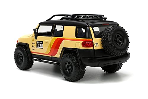 ModelToyCars Toyota FJ Cruiser #938 con Ruedas Extras, Amarillo - Jada Toys 33028 Escala 1:24 Modelo Diecast miniatura 5