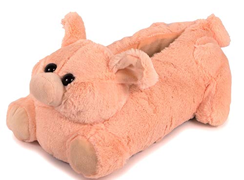 Lazy Paws Adult-Sized Pig Slippers (Size Medium Only)