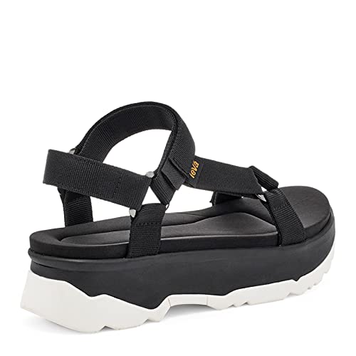 TEVA Women's Leisure and Sportwear Sandals, Black/White, 9.54