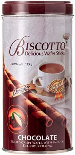 Biscotto Delicious Chocolate Wafer Sticks, 125 gm