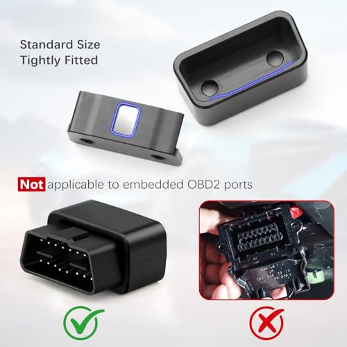 Image of OBD II Port Lock, Anti Theft OBD2 Lock, Car Diagnostic Port Protector Black