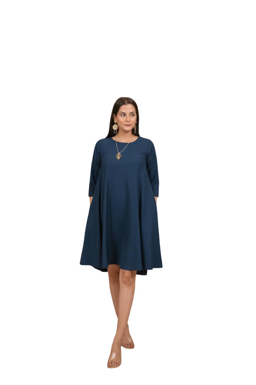 Women's Floral Printed Fit & Flare Midi Dress-picture-20