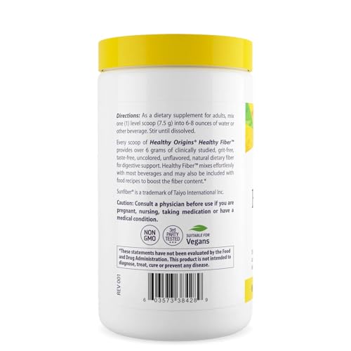 Healthy Origins Healthy Fiber (All Natural, Non-GMO, Gluten Free, Digestive Support, Prebiotic), 7.9 Ounce - Image 3