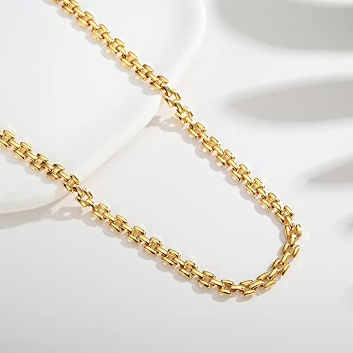 Classyzint Gold Choker Necklace For Women Small Watch Strap Band Chain Necklace Short Gold Necklace Summer Beach Jewelry #TOP6