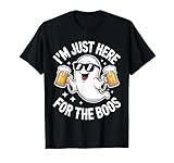 Photo Gallery i m just here for the boos camicia uomo donna fantasma halloween maglietta Photo Gallery i m just here for the boos camicia uomo donna fantasma halloween maglietta