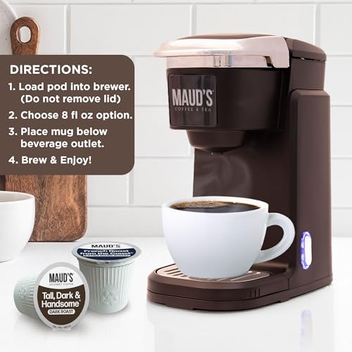 Image of Maud's Dark Roast, French Roast & Espresso Coffee Pods Bundle, 54ct | Dark Roast Coffee in Single Serve Pods - 100% Arabica Coffee, Compatible with Keurig Coffee Makers