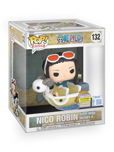 Funko Pop ! Anime : One Piece – Nico Robin avec Mini Merry II Figurine de collection en vinyle de luxe avec protecteur de boîte