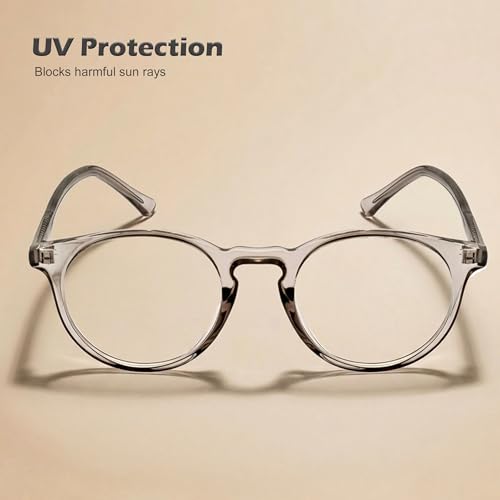 Image of ROYAL SON Blue Cut Computer Glasses | Anti Glare & Blocks Harmful Rays | UV Protected | Full Rim | Round | Men & Women | Small | SF-RS1111
