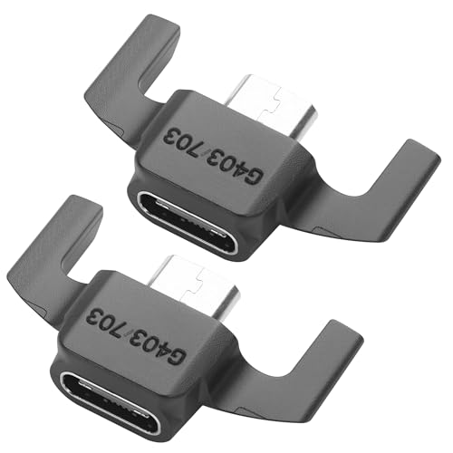 YAODHAOD USB-C Adapter Compatible with Logitech G403/G703 Wireless Gaming Mouse – Micro USB to USB-C Charging Converter for Logitech GPW (No Support Data Transfer) (2PCS) (G403/G703)
