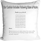 Pack 2 Hollowfibre Cushion Inner Insert Pads - Soft Hypoallergenic Bounce Back Scatter Decorative Square Sofa Couch Cushions Pillow - 26" x 26" (66 x 66cm) - Image 2