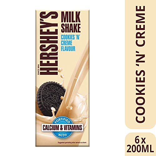 Image of Hershey's Milkshake Cookies n Creme, 6 x 200 ml.