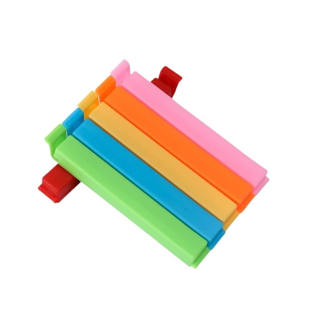 5/10PCS Portable Kitchen Storage Snack Seal Sealing Bag Clips Sealer Clamp Plastic Tool(5pcs-11cm)