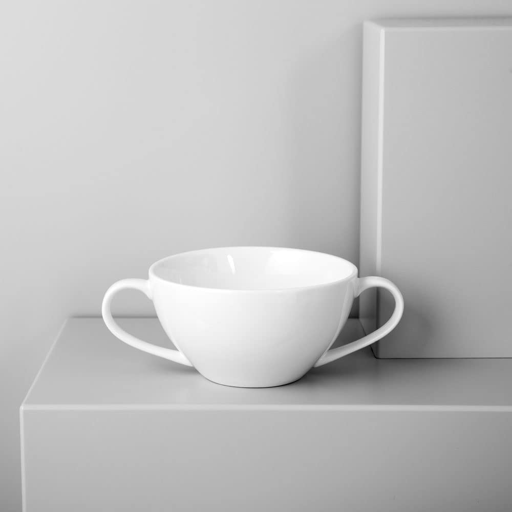Dajar AMBITION Filiżanka do zupy 350 ml Porto porcelana biały 11 x 11 x 6,2 cm