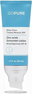 Glow Pure Tinted Mineral SPF 40 PA +++ | Dermatologist-tested Face Sunscreen | Tinted Moisturizer with SPF | Protected Glowing Skin | No artificial fragrance, Reef-Friendly & Natural Sunscreen